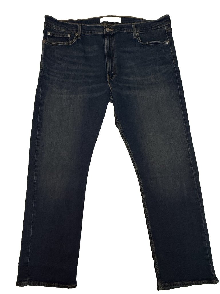 Levi Strauss Signature S51 Jeans 40x30 Dark Wash Straight Fit Men Denim